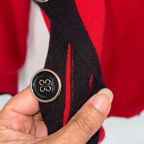 Chico's Womens Mock Neck Blended Knit Long Sleeve Tunic Sweater Red Size 2 Large - Picture 4 of 10